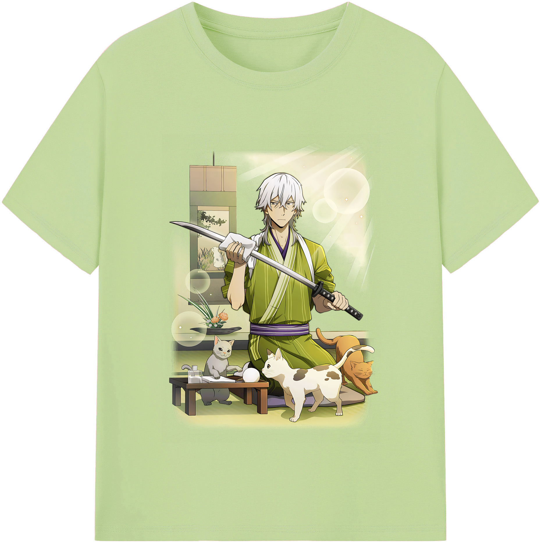 （画像用） 文豪ストレイドッグス Bungo Stray Dogs 綿100％半袖Tシャツ（フロントプリント）